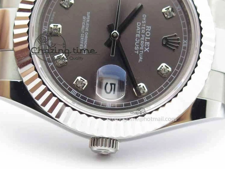 MiroTime 0505 Packable DateJust II 41mm SS BP Maker Best Edition Gray Dial Diam On SS Bracelet SA 3729
